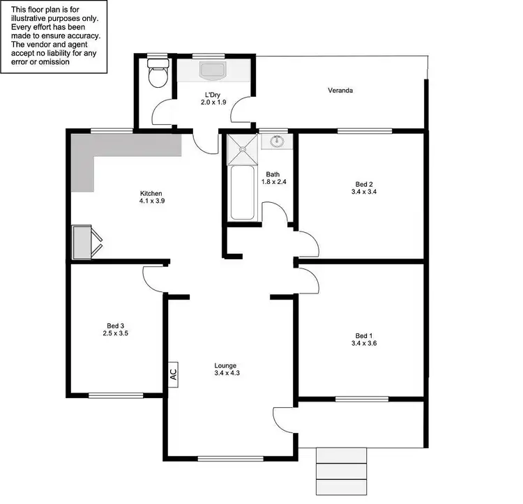 Floorplan of Homely house listing, 15 Martindale Crescent, Port Lincoln SA 5606