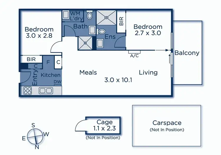 Floorplan of Homely apartment listing, 314/15-21 Harrow Street, Box Hill VIC 3128