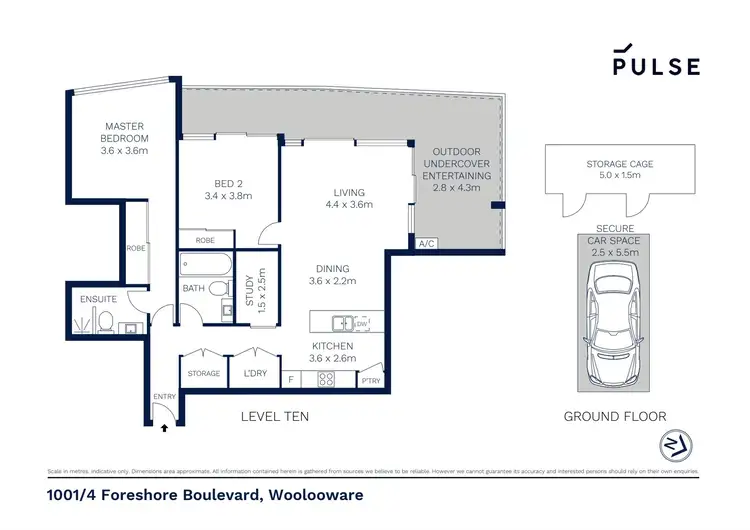 Floorplan of Homely apartment listing, 1001/4 Foreshore Boulevard, Woolooware NSW 2230