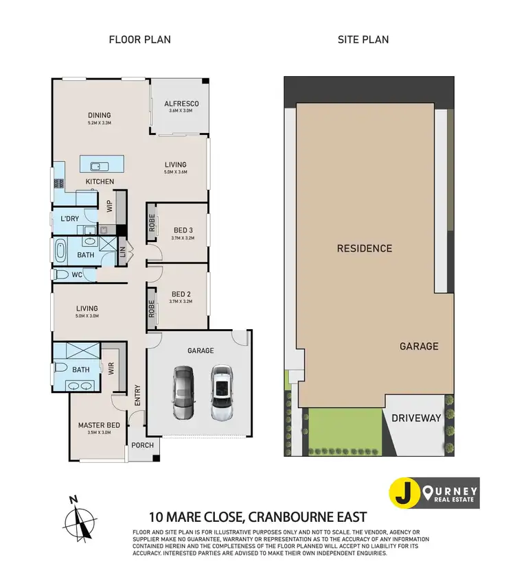 Floorplan of Homely house listing, 10 Mare Close, Cranbourne East VIC 3977