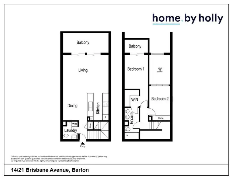 Floorplan of Homely apartment listing, 14/21 Brisbane Avenue, Barton ACT 2600