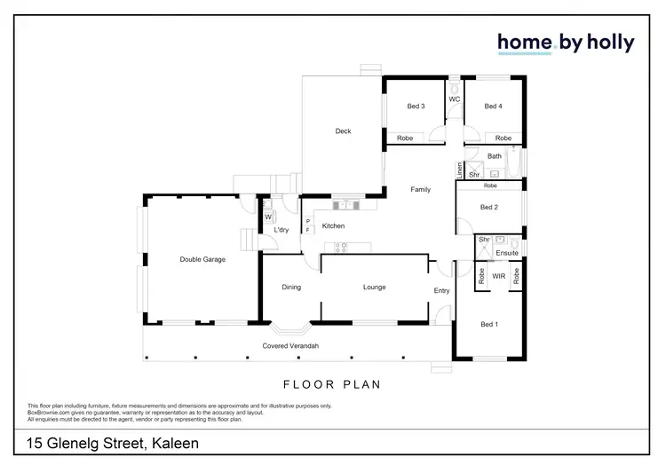 Floorplan of Homely house listing, 15 Glenelg Street, Kaleen ACT 2617