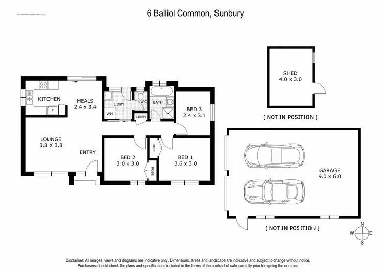Floorplan of Homely house listing, 6 Balliol Common, Sunbury VIC 3429