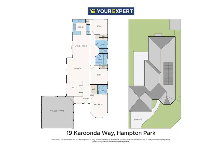 Floorplan of Homely house listing, 19 Karoonda Way, Hampton Park VIC 3976