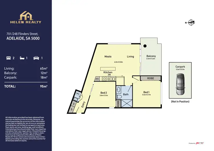 Floorplan of Homely apartment listing, 701/248 Flinders Street, Adelaide SA 5000