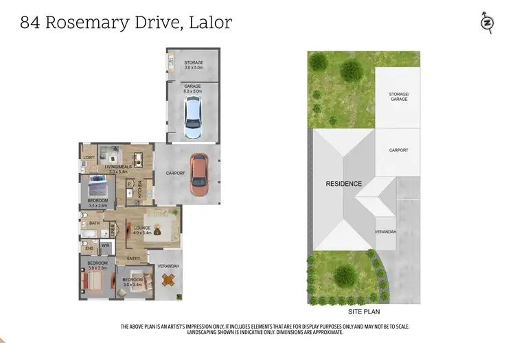 Floorplan of Homely house listing, 84 Rosemary Drive, Lalor VIC 3075