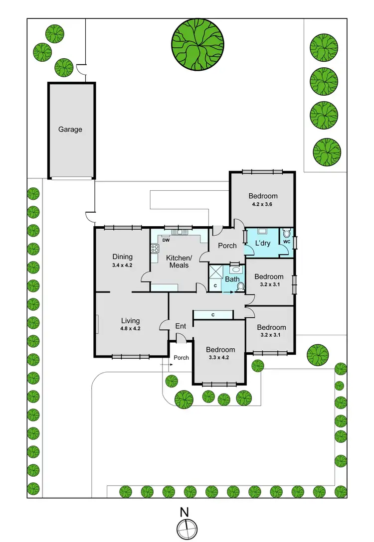 Floorplan of Homely house listing, 11 Berkeley Street, Huntingdale VIC 3166
