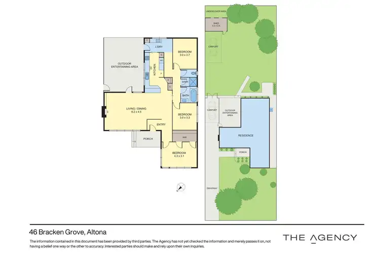 Floorplan of Homely house listing, 46 Bracken Grove, Altona VIC 3018