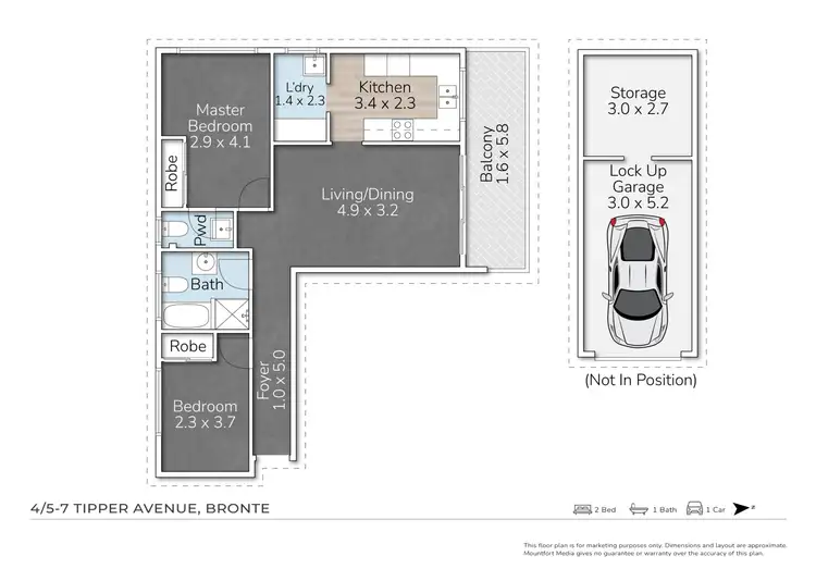 Floorplan of Homely apartment listing, 4/5 Tipper Avenue, Bronte NSW 2024
