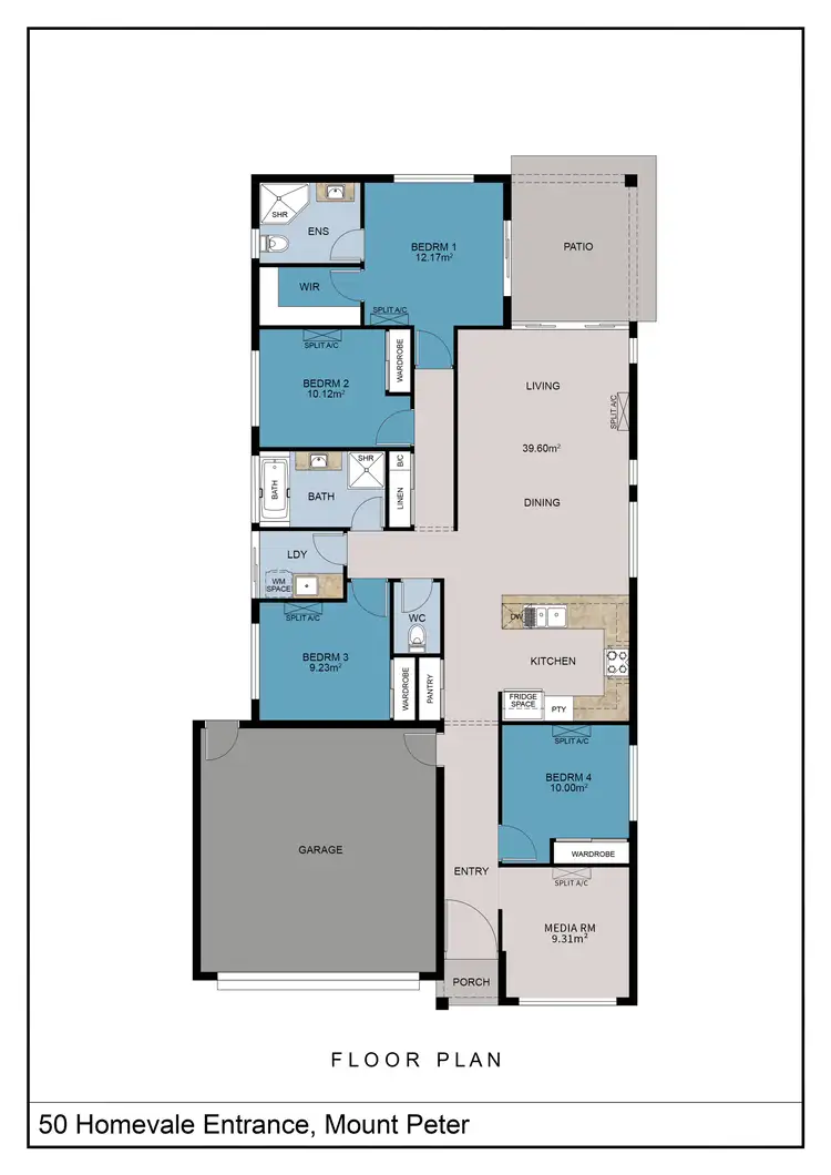 Floorplan of Homely house listing, 50 Homevale Entrance, Mount Peter QLD 4869