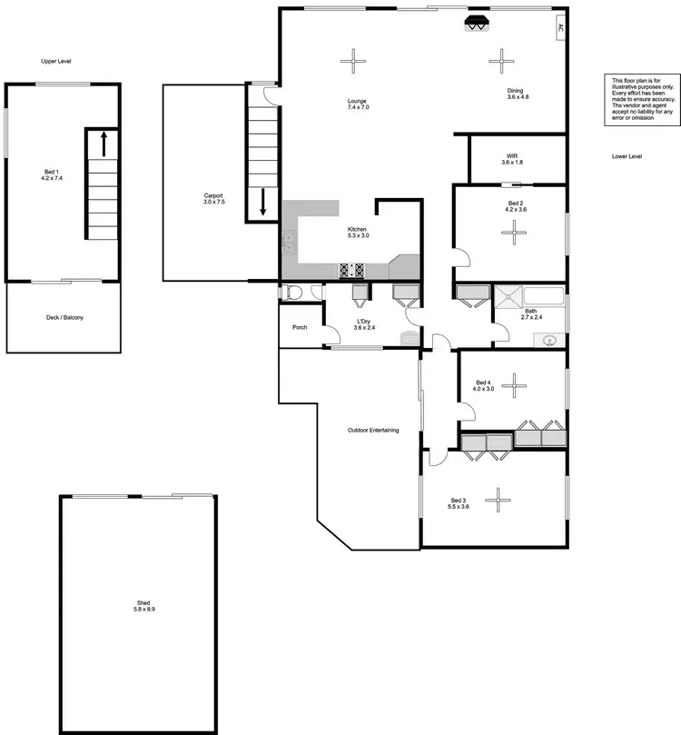 Floorplan of Homely house listing, 38 Douglas Street, Coffin Bay SA 5607