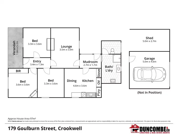 Floorplan of Homely house listing, 179 Goulburn Street, Crookwell NSW 2583
