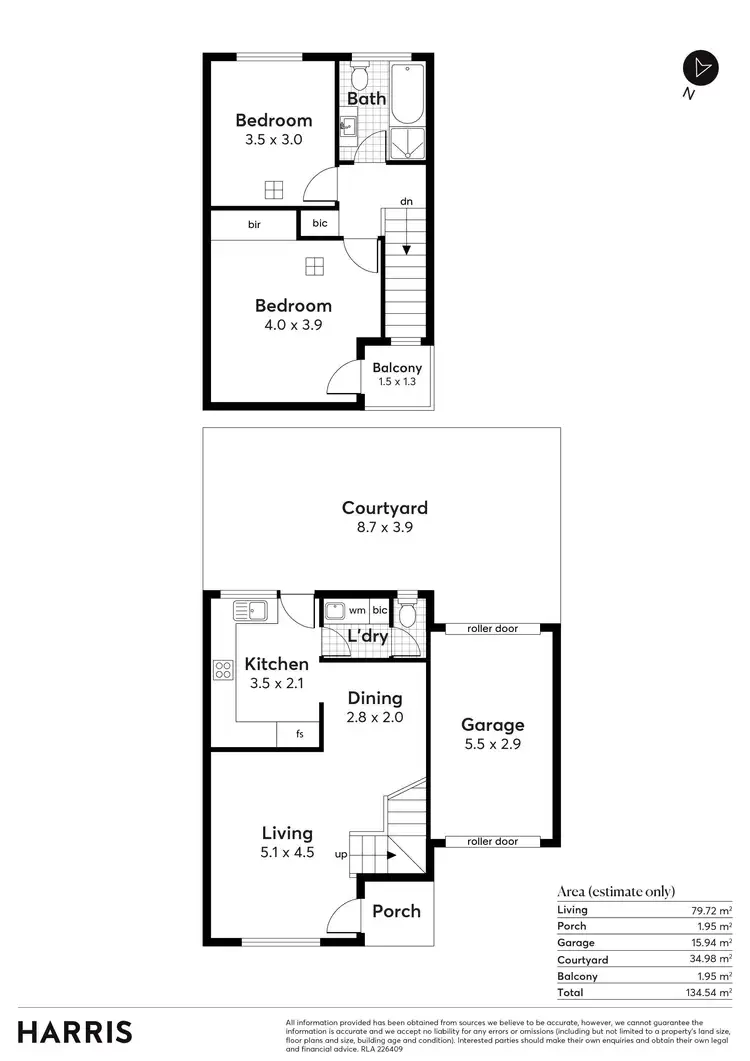 Floorplan of Homely townhouse listing, 5/14-16 Long Street, Plympton SA 5038