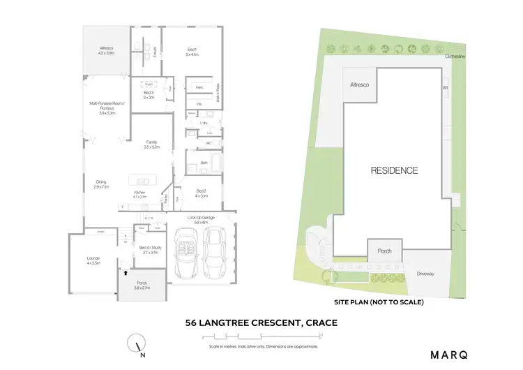 Floorplan of Homely house listing, 56 Langtree Crescent, Crace ACT 2911