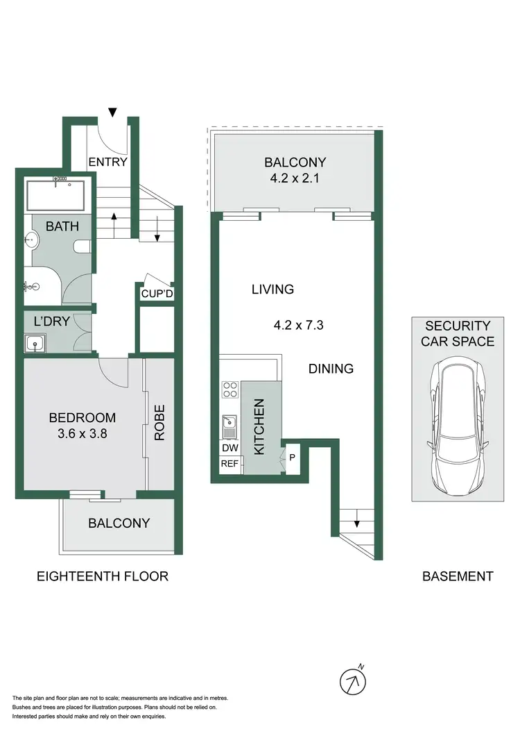 Floorplan of Homely apartment listing, D1817/780 Bourke Street, Redfern NSW 2016