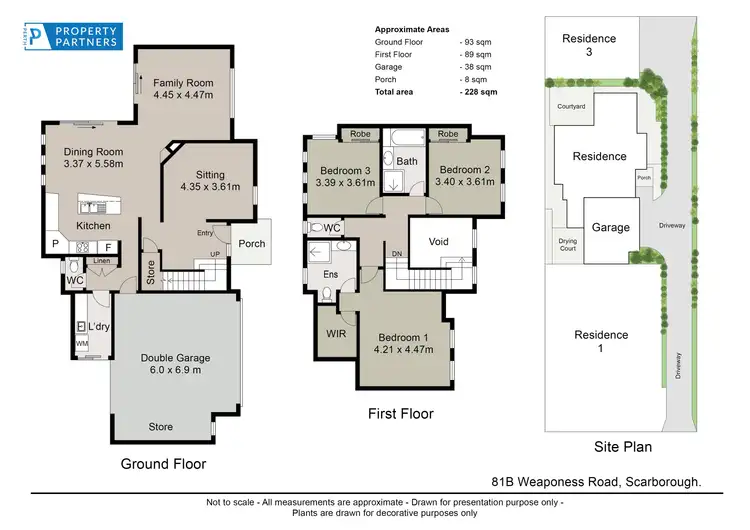 Floorplan of Homely house listing, 81B Weaponess Road, Scarborough WA 6019