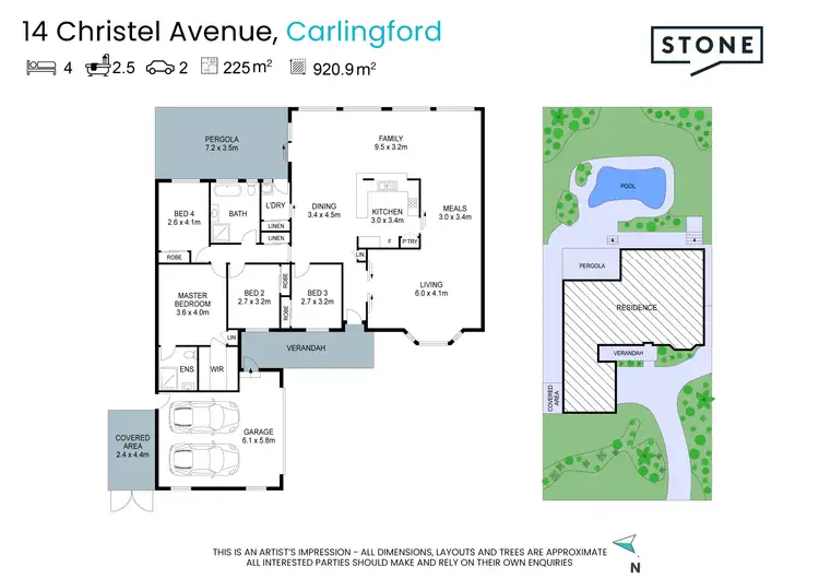 Floorplan of Homely house listing, 14 Christel Avenue, Carlingford NSW 2118