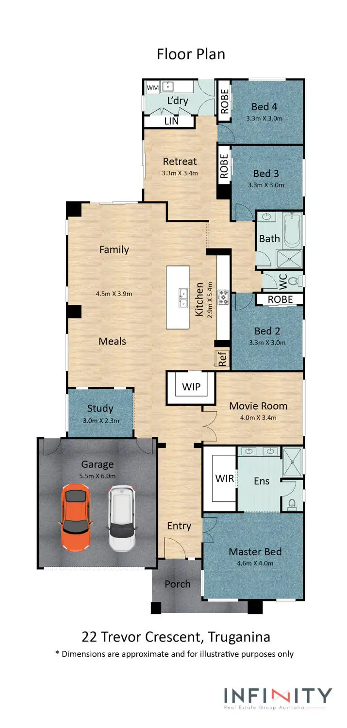 Floorplan of Homely house listing, 22 Trevor Crescent, Truganina VIC 3029