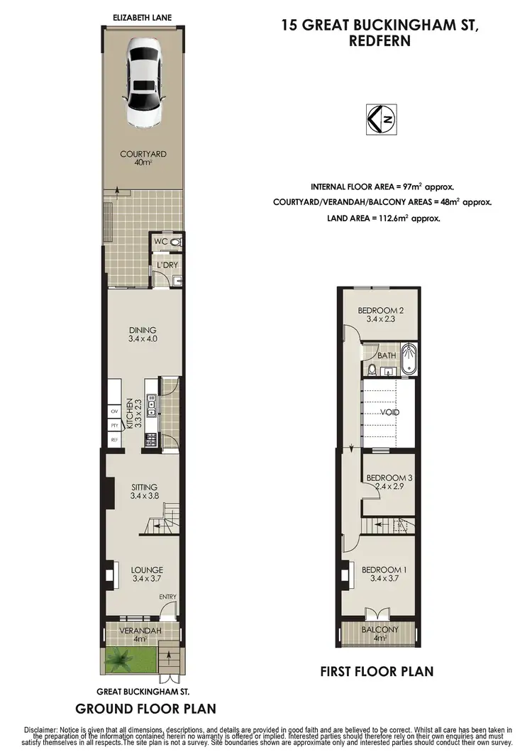 Floorplan of Homely house listing, 15 Great Buckingham Street, Redfern NSW 2016