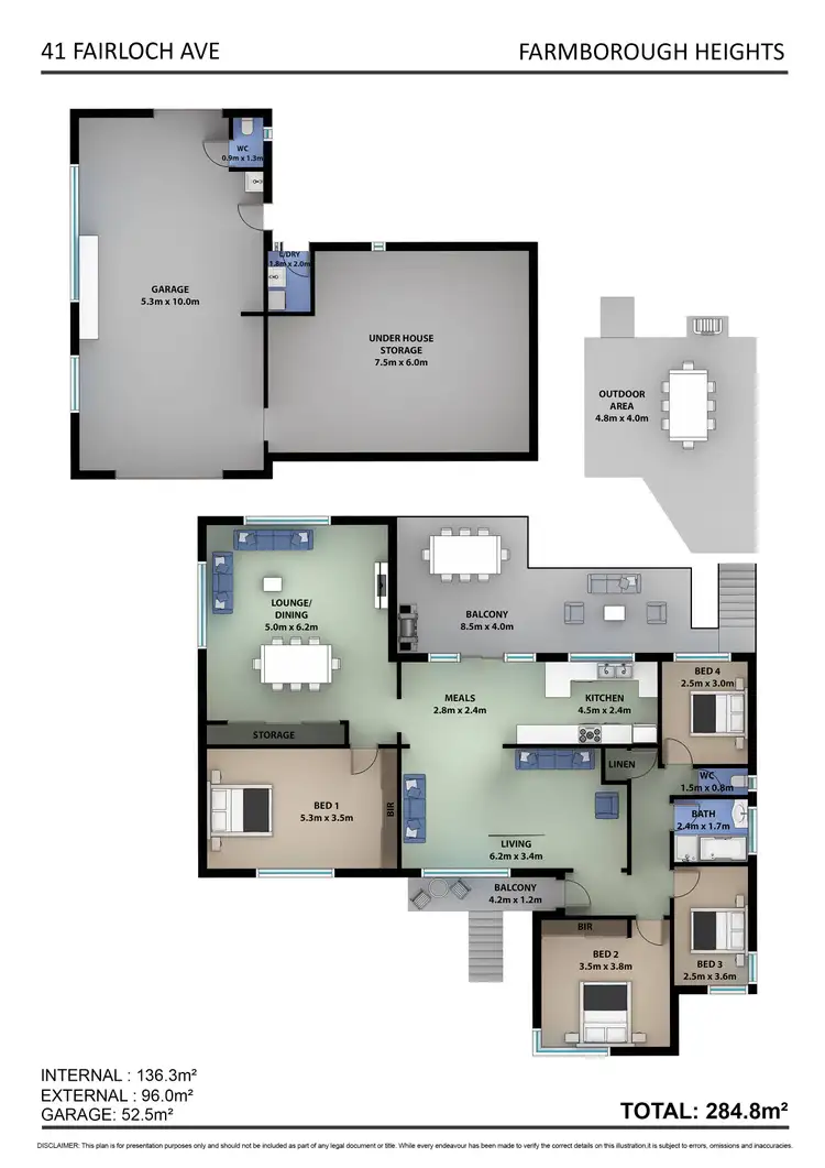 Floorplan of Homely house listing, 41 Fairloch Avenue, Farmborough Heights NSW 2526