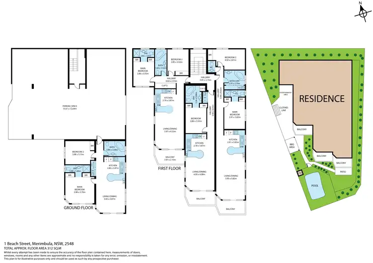 Floorplan of Homely block of units listing, 1 Beach Street, Merimbula NSW 2548