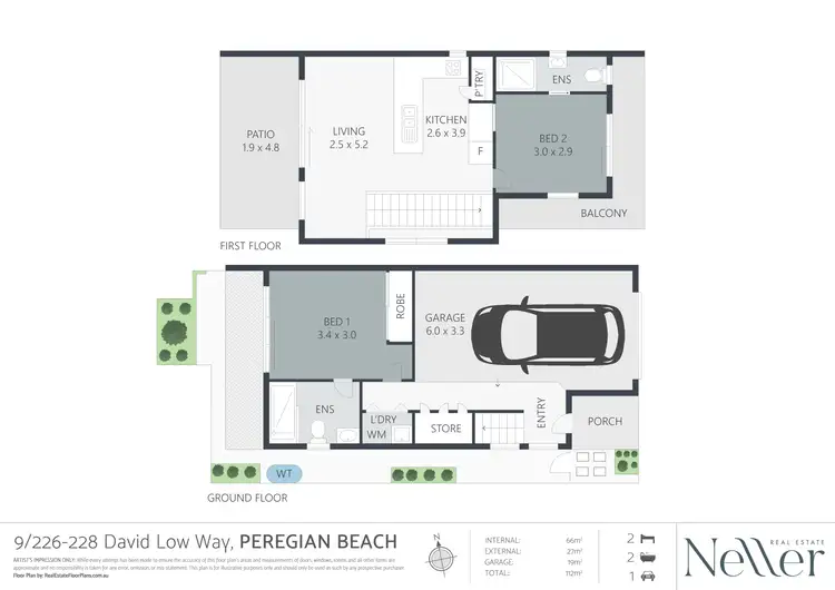 Floorplan of Homely villa listing, 9/226-228 David Low Way, Peregian Beach QLD 4573