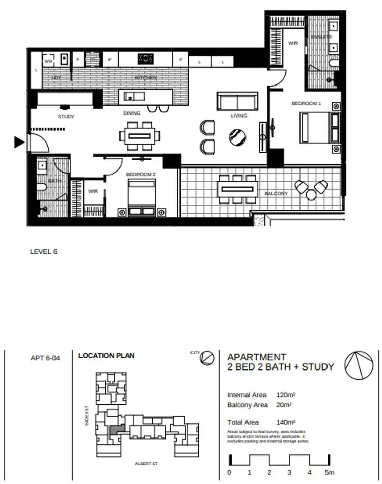 Floorplan of Homely apartment listing, 604/280 Albert Street, East Melbourne VIC 3002