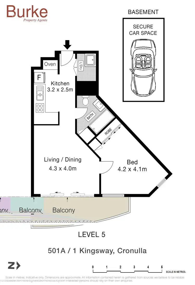Floorplan of Homely apartment listing, 501A/1 Kingsway, Cronulla NSW 2230