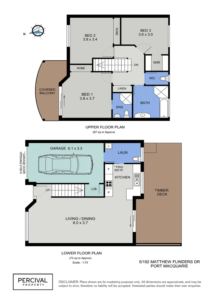 Floorplan of Homely townhouse listing, 5/192 Matthew Flinders Drive, Port Macquarie NSW 2444