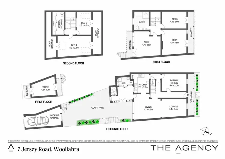 Floorplan of Homely terrace listing, 7 Jersey Road, Woollahra NSW 2025