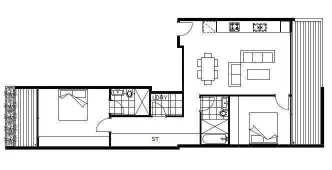 Floorplan of Homely apartment listing, 213/12 Marsden Street, Camperdown NSW 2050