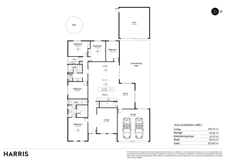 Floorplan of Homely house listing, 17 Abbott Drive, Kadina SA 5554