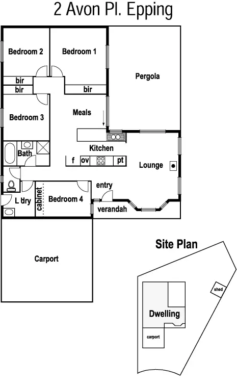 Floorplan of Homely house listing, 2 Avon Place, Epping VIC 3076