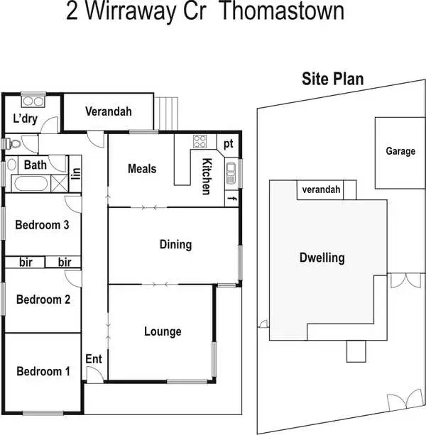 Floorplan of Homely house listing, 2 Wirraway Crescent, Thomastown VIC 3074