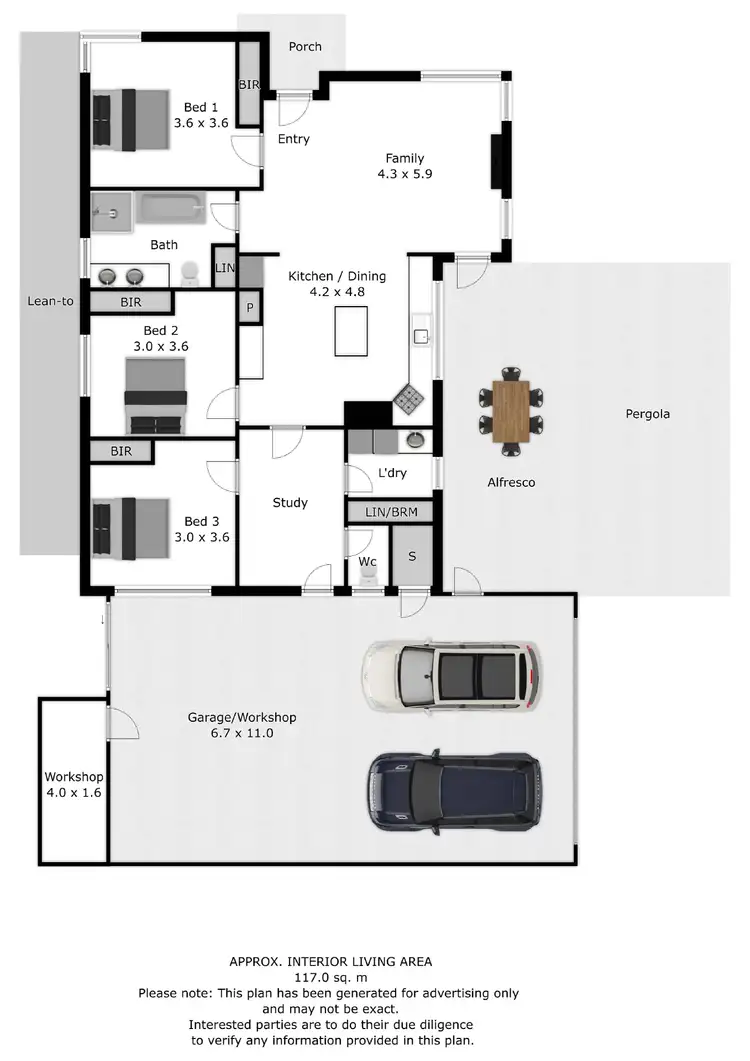 Floorplan of Homely house listing, 1/19 Burnley Street, Wodonga VIC 3690
