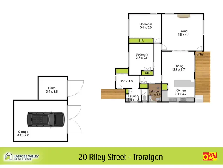 Floorplan of Homely house listing, 20 Riley Street, Traralgon VIC 3844