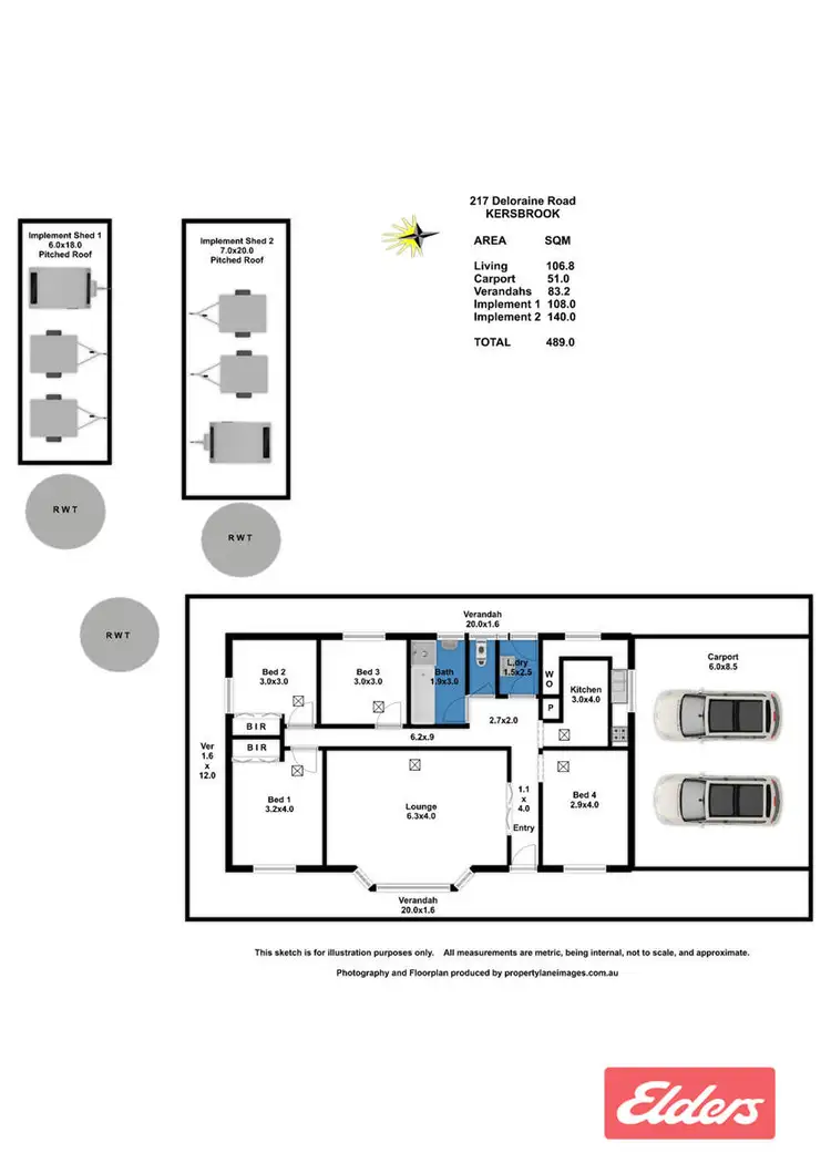 Floorplan of Homely house listing, 217 Deloraine Road, Kersbrook SA 5231