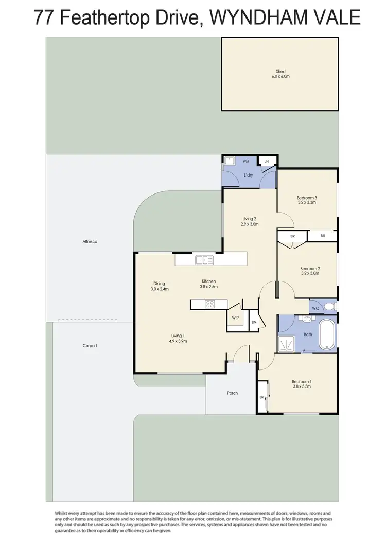 Floorplan of Homely house listing, 77 Feathertop Drive, Wyndham Vale VIC 3024