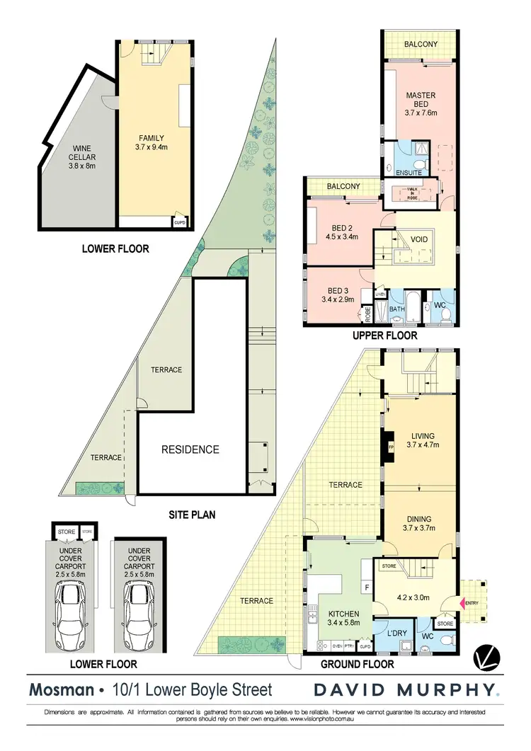 Floorplan of Homely townhouse listing, 10/1 Lower Boyle Street, Mosman NSW 2088