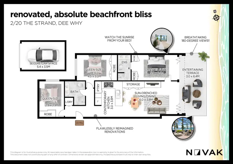 Floorplan of Homely apartment listing, 2/20 The Strand, Dee Why NSW 2099
