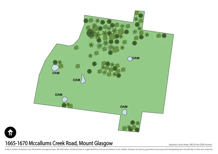 Floorplan of Homely land listing, 1665-1670 McCallums Creek Road, Mount Glasgow VIC 3371