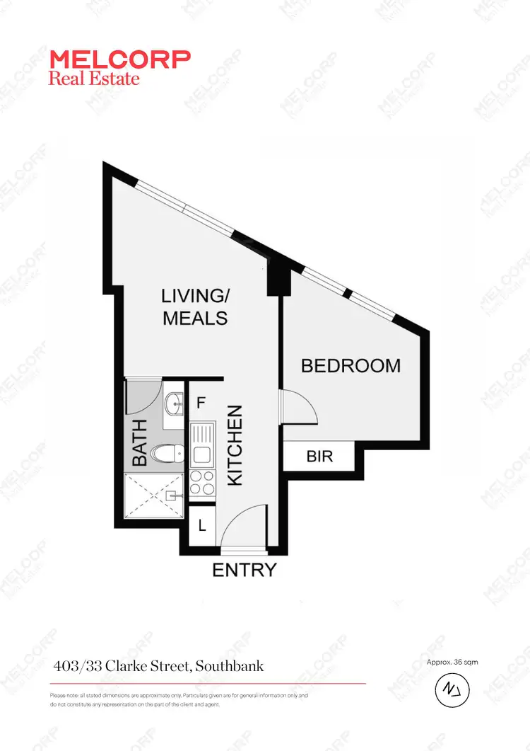 Floorplan of Homely apartment listing, 403/33 Clarke Street, Southbank VIC 3006