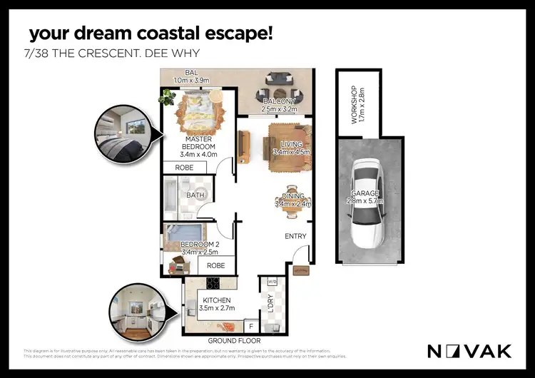 Floorplan of Homely apartment listing, 7/38 The Crescent, Dee Why NSW 2099