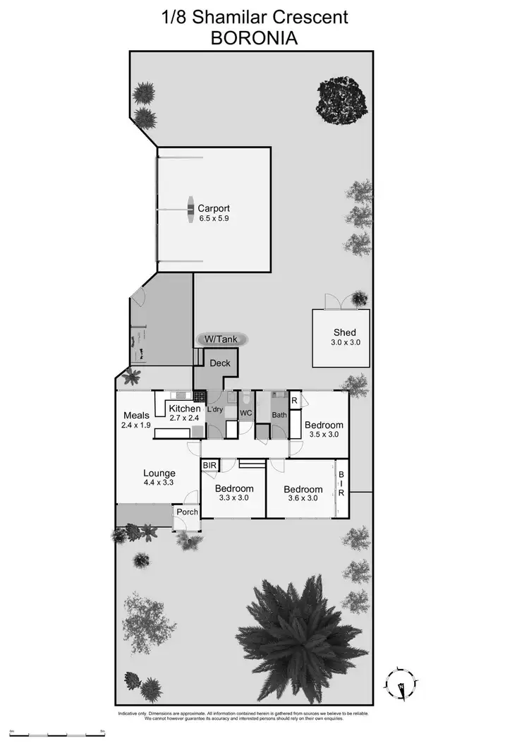 Floorplan of Homely house listing, 1/8 Shalimar Crescent, Boronia VIC 3155