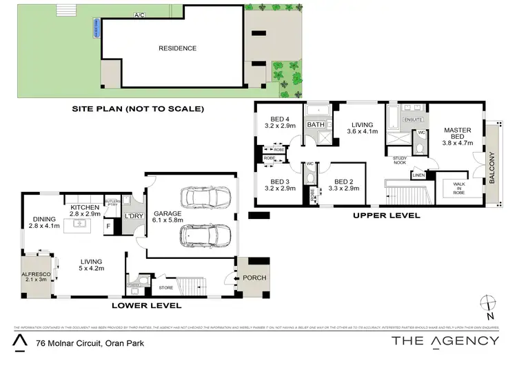 Floorplan of Homely house listing, 76 Molnar Circuit, Oran Park NSW 2570