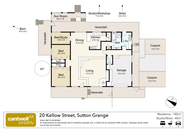 Floorplan of Homely house listing, 20 Kellow Street, Sutton Grange VIC 3448