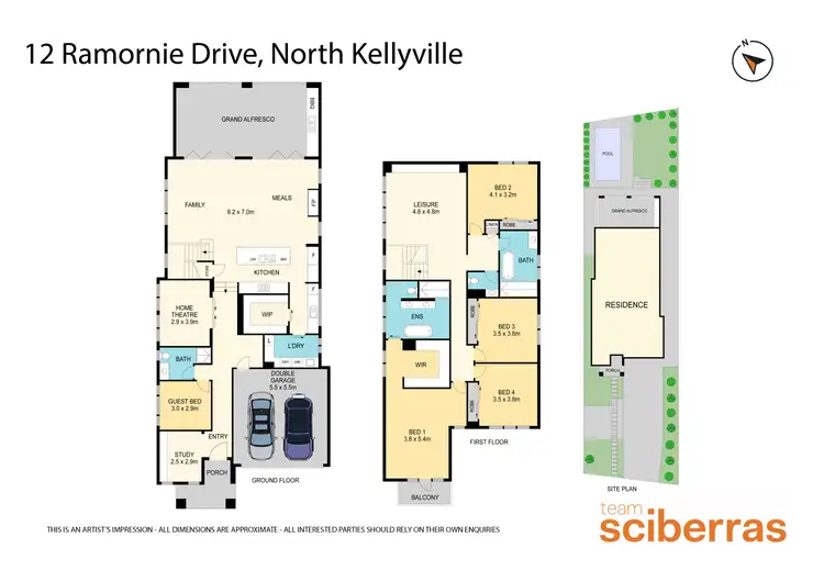 Floorplan of Homely house listing, 12 Ramornie Drive, North Kellyville NSW 2155