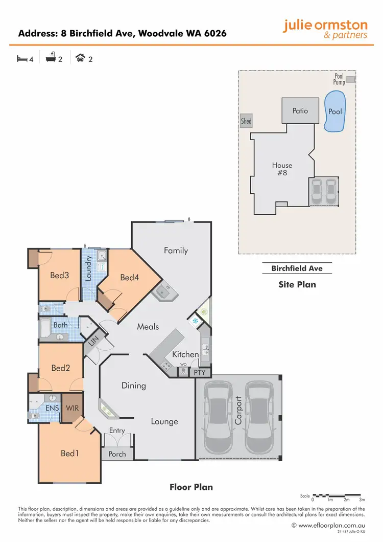 Floorplan of Homely house listing, 8 Birchfield Avenue, Woodvale WA 6026