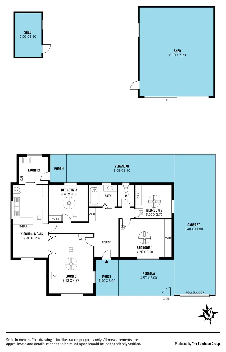 Floorplan of Homely house listing, 6 Uphall Street, Elizabeth Park SA 5113