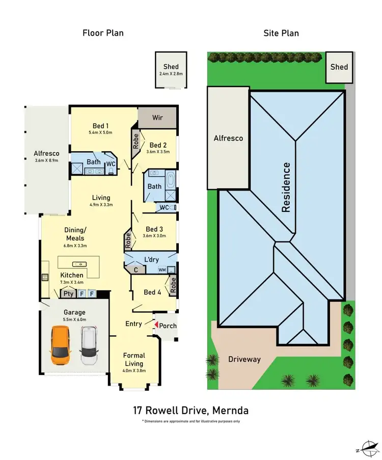 Floorplan of Homely house listing, 17 Rowell Drive, Mernda VIC 3754